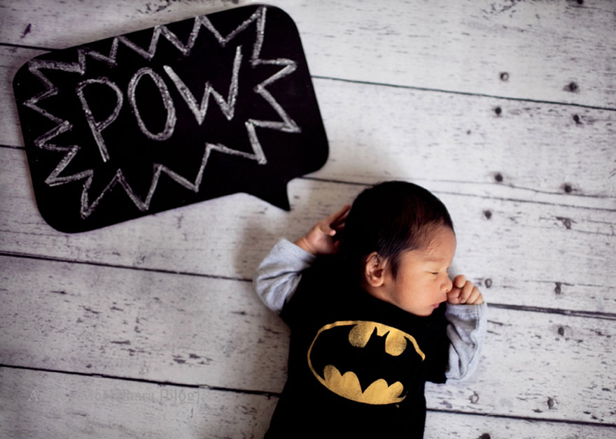 Des bébés déguisés en personnage de films et héros